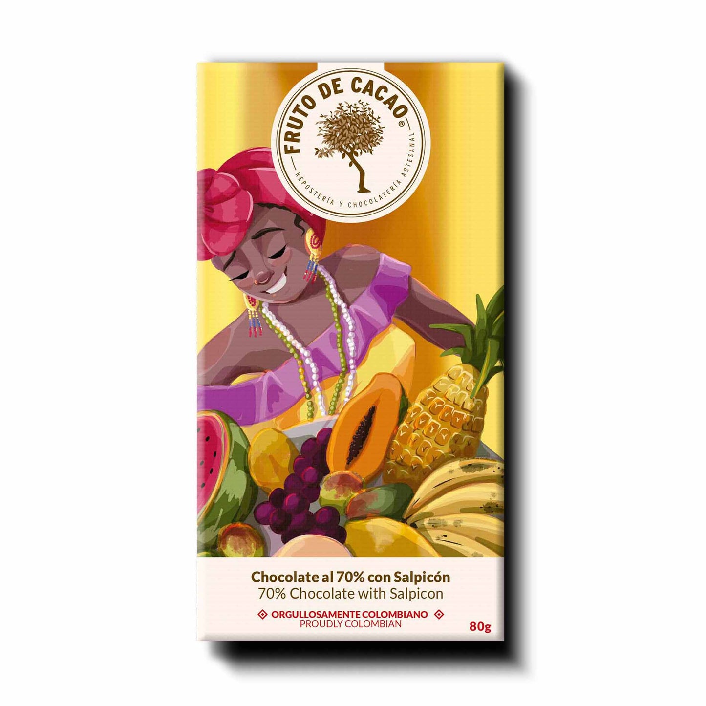 Fruto de Cacao Chocolate al 70% con Salpicon