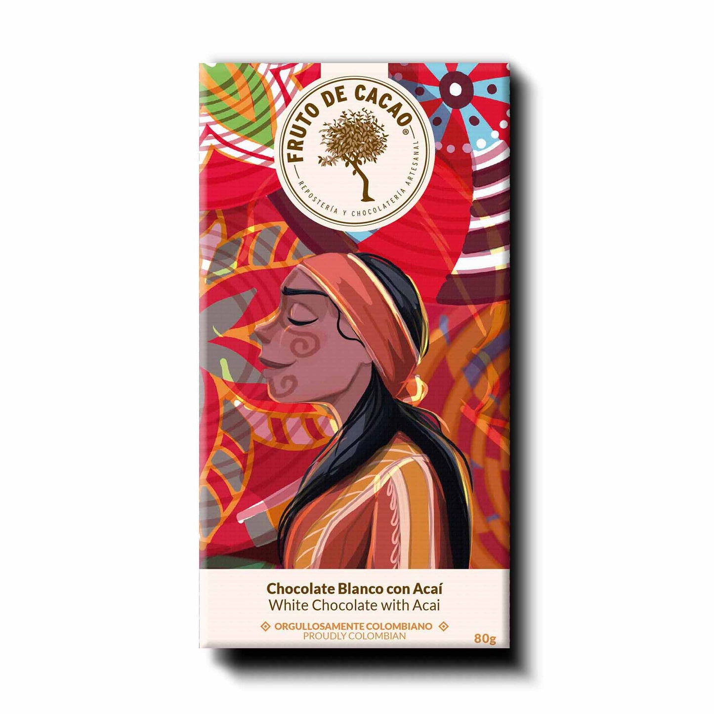 Fruto de Cacao Chocolate Blanco con Açaí