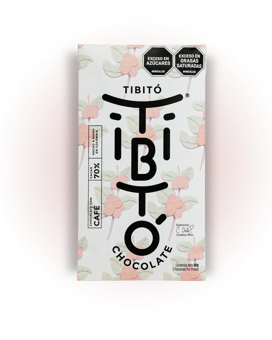 Tibitó Chocolate Oscuro al 70% con Café