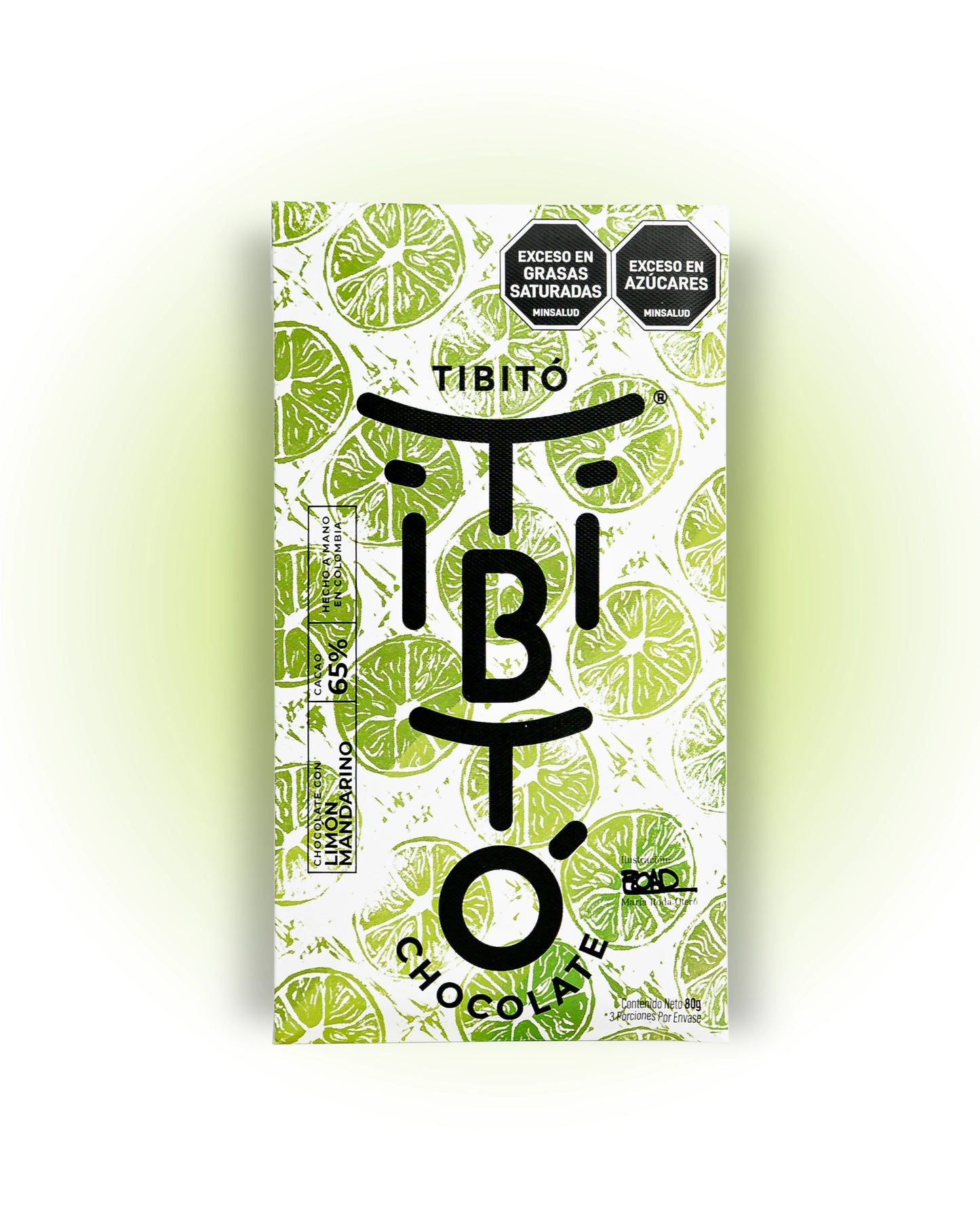Tibitó Chocolate Semiamargo al 65% con Limón Mandarino